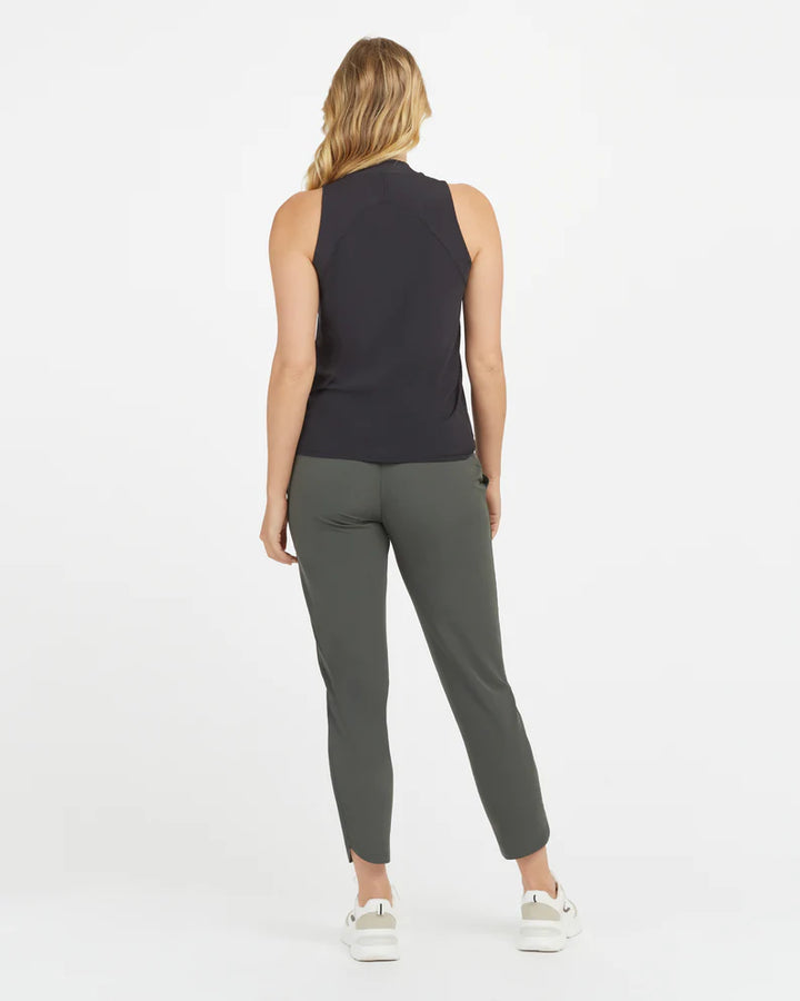 OUT-OF-OFFICE TAPERED PANT - DARK PALM