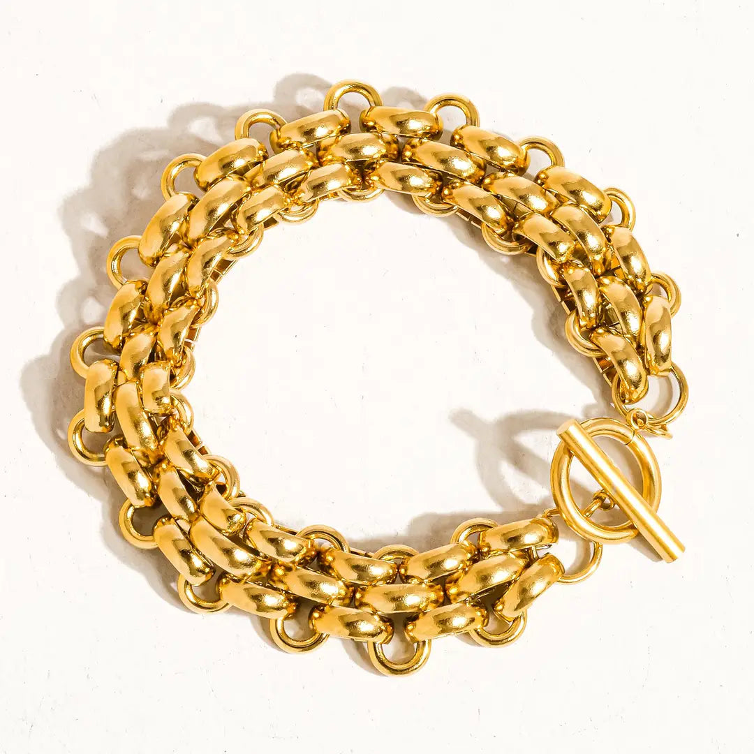 DONNI 18K BOLD WEAVE BRACELET