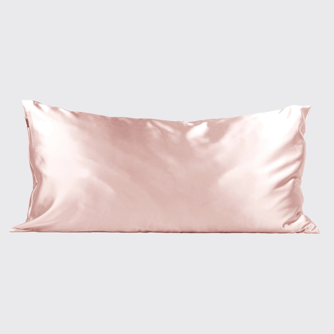 SATIN KING PILLOWCASE-BLUSH