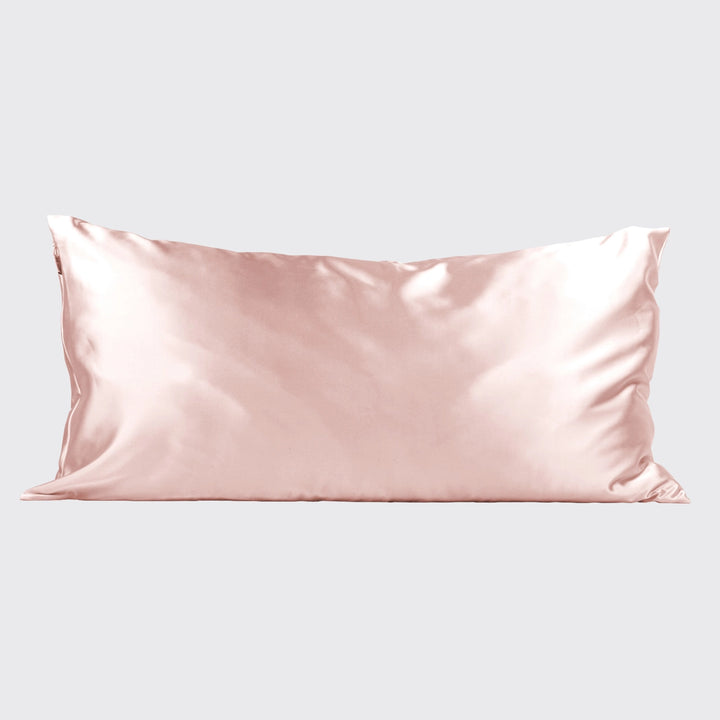 SATIN KING PILLOWCASE-BLUSH
