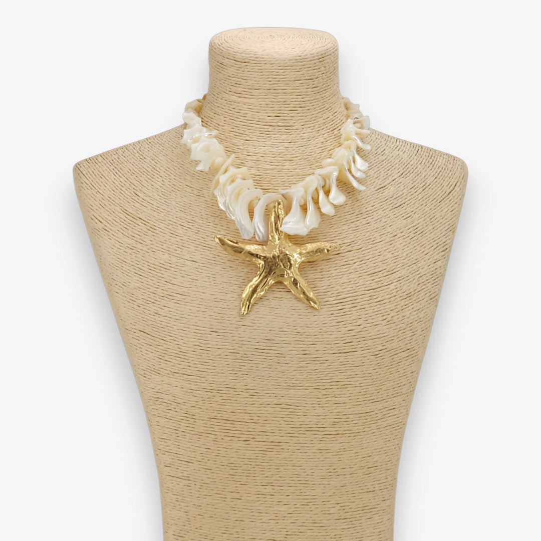 BORA BORA CHUNKY SHELL STARFISH NECKLACE