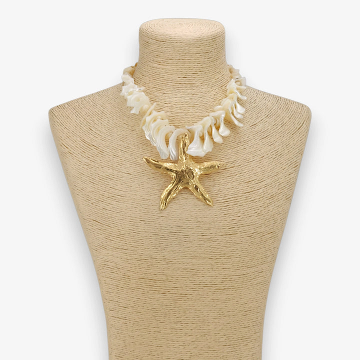 BORA BORA CHUNKY SHELL STARFISH NECKLACE