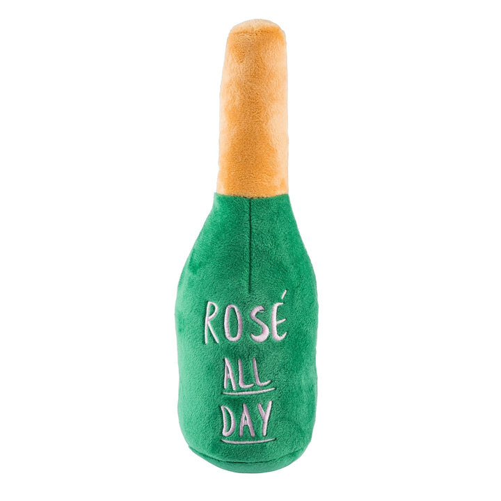 LARGE WOOF CLICQUOT CHAMPAGNE BOTTLE SQUEAKER DOG TOY