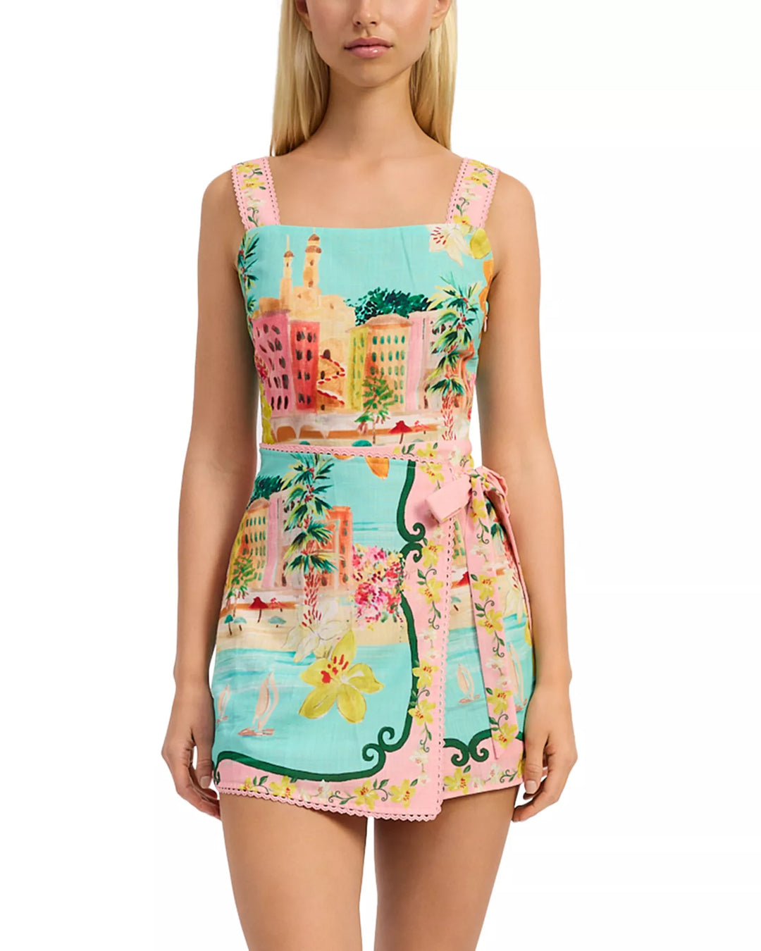 SELENA ROMPER-PINK/MULTI