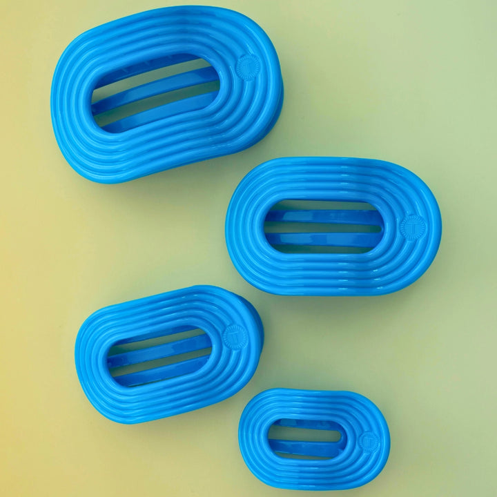 MEDIUM FLAT ROUND HAIR CLIP-MIAMI VICE