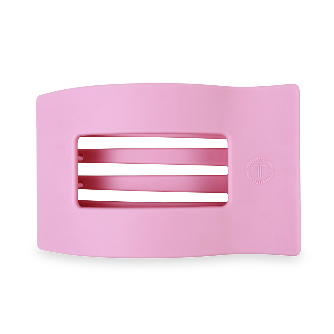 LARGE FLAT RECTANGLE HAIR CLIP-MERRY PINKMAS