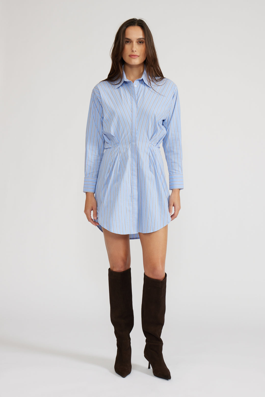 DARMA STRIPED DRESS-BLUE STRIPE
