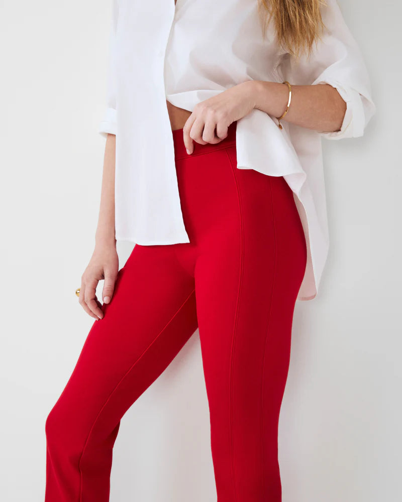 SPANXSUPERSMOOTH PERFECT FIT PONTE SLIM STRAIGHT PANT-SPANX RED