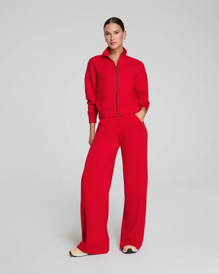 AIRESSENTIALS WIDE LEG TRACK PANT-SPANX RED