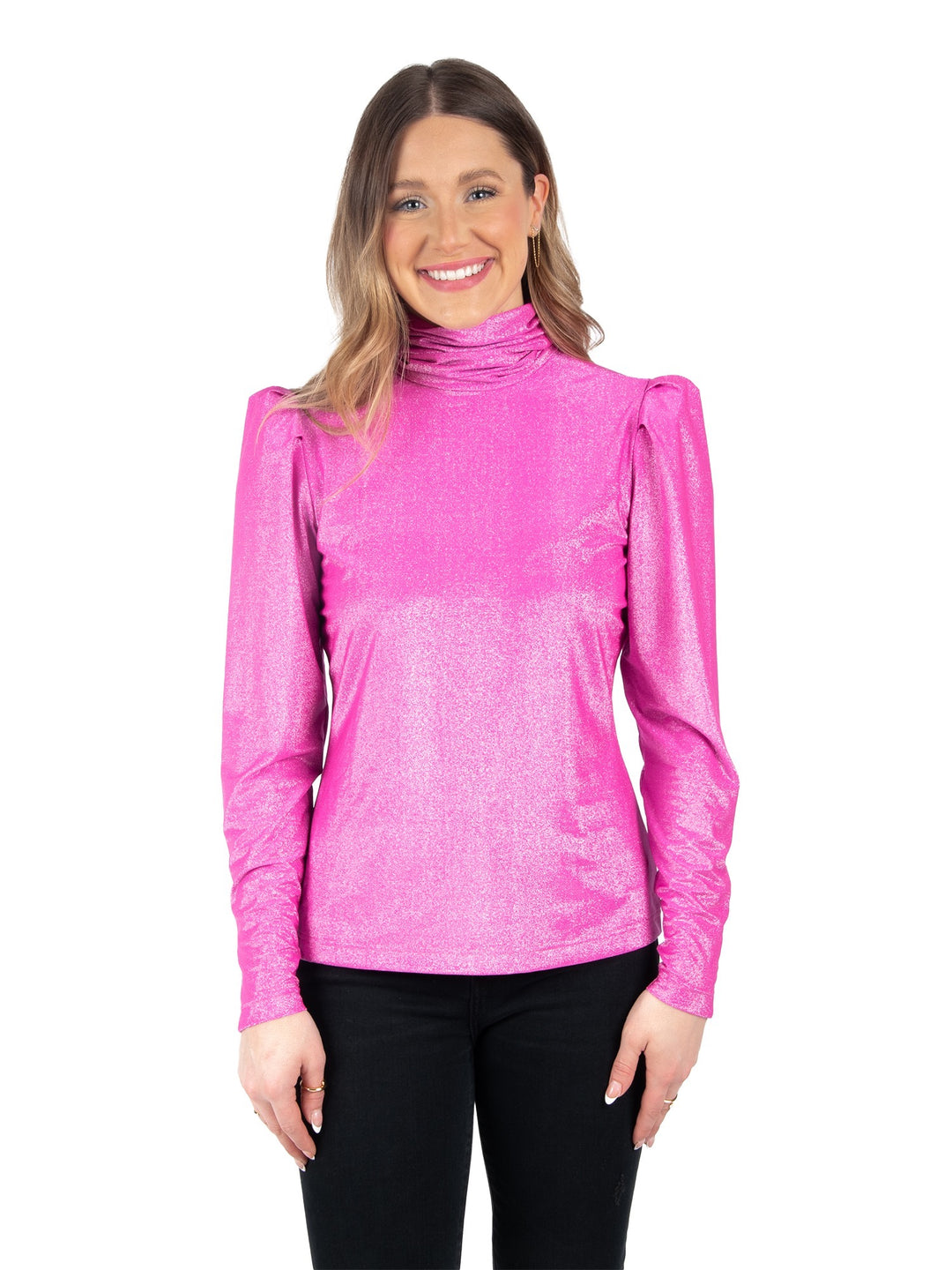 TESSA TURTLENECK-FUCHSIA FEDORA