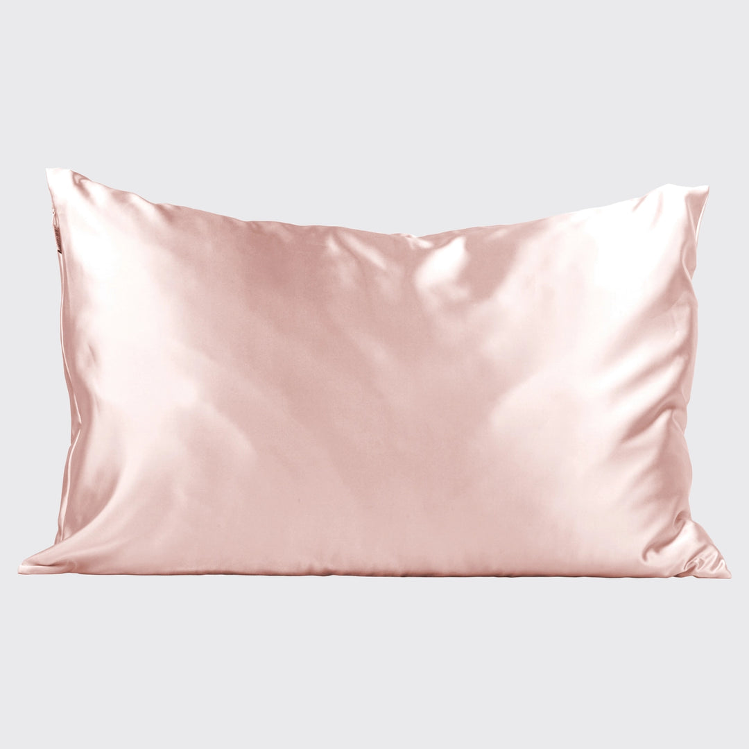 SATIN STANDARD PILLOWCASE-BLUSH