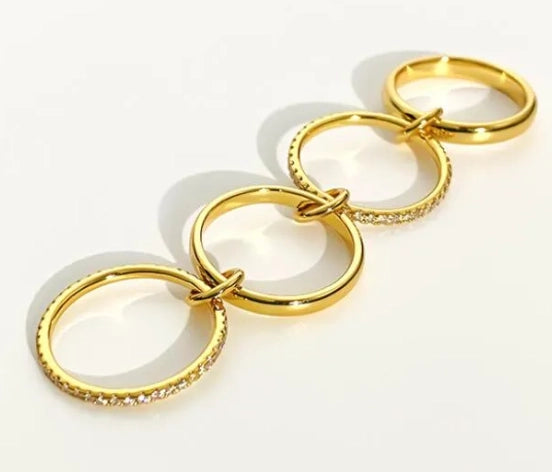 MULTI BAND ETERNITY RING-GOLD
