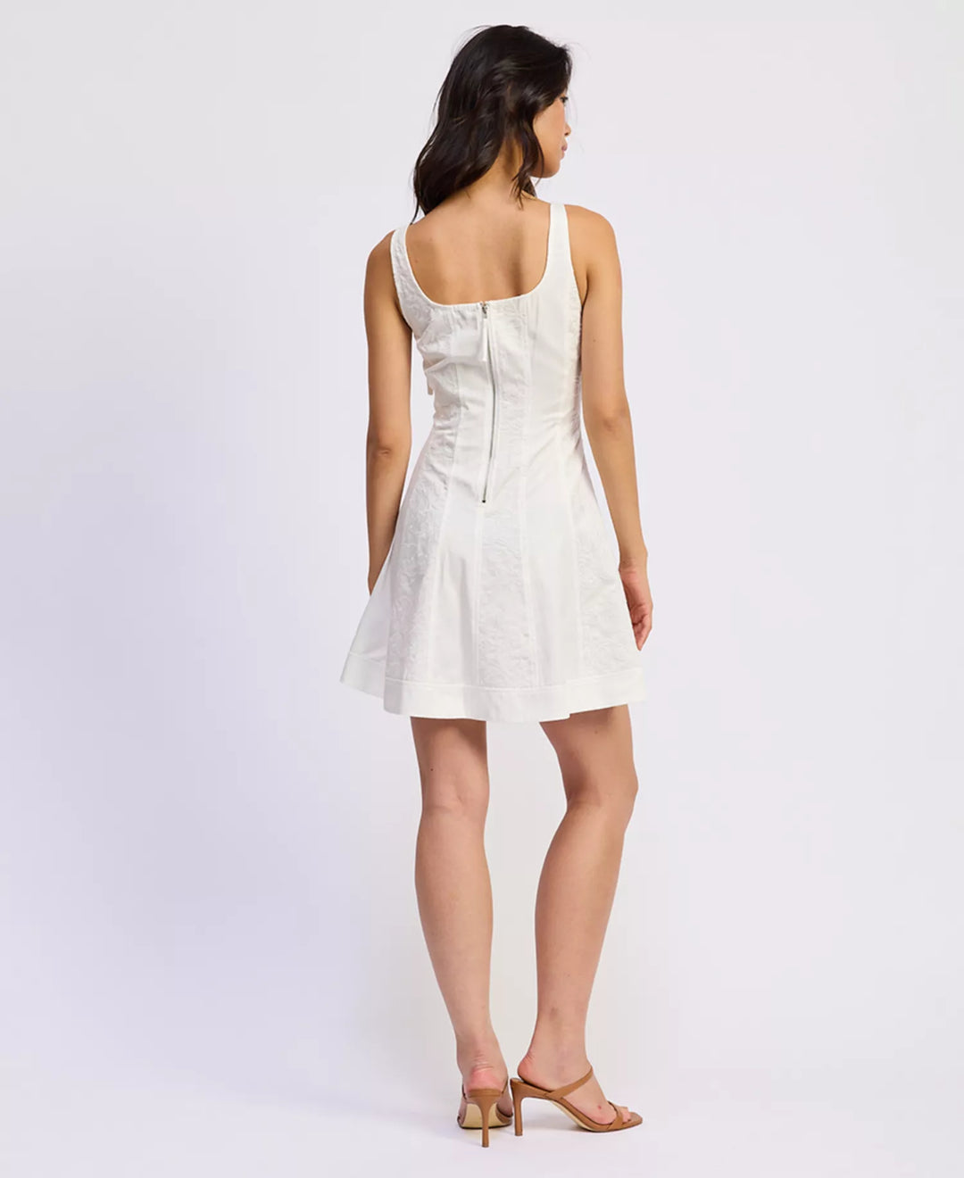 SAMANTHA MINI DRESS-WHITE