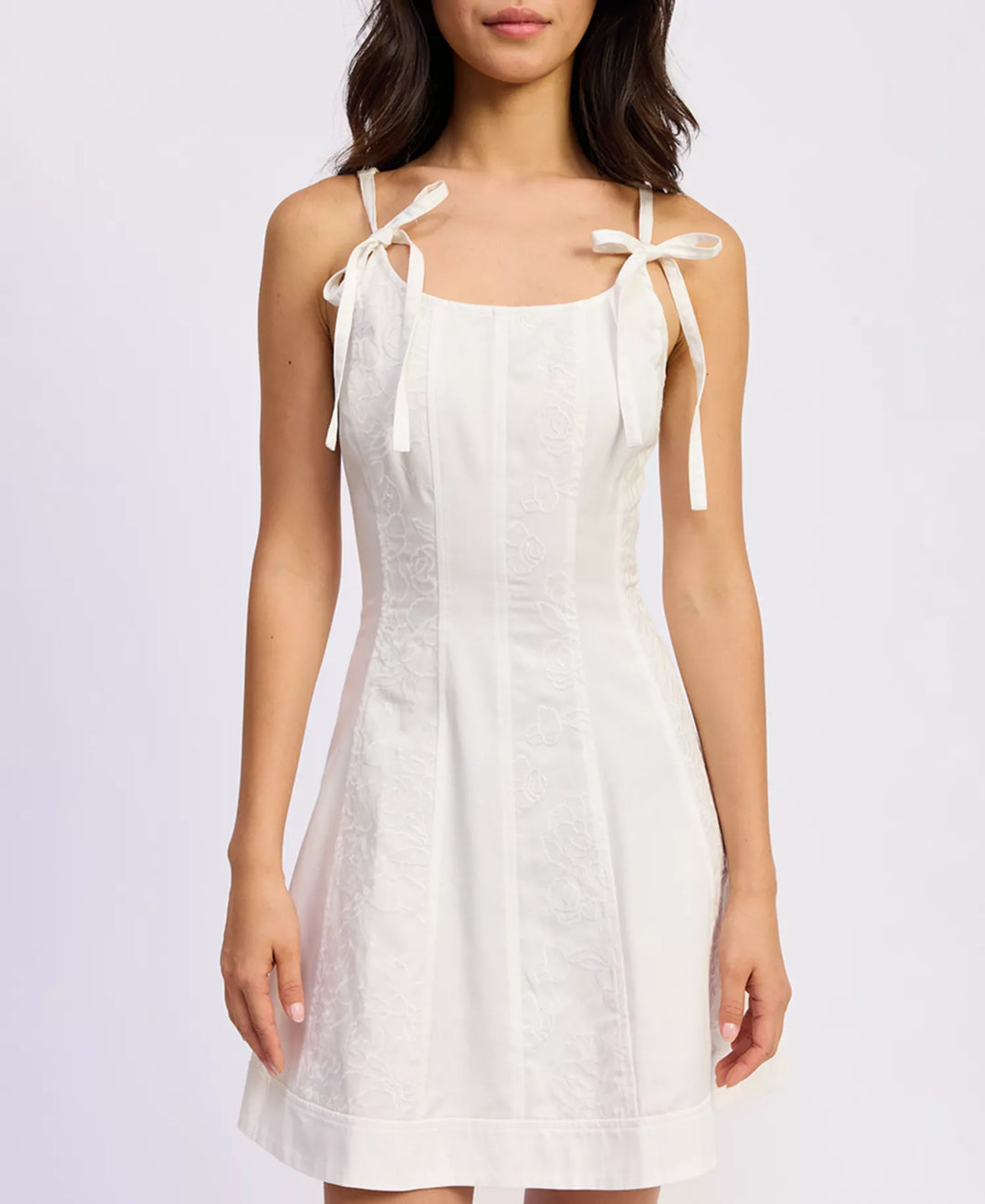 SAMANTHA MINI DRESS-WHITE