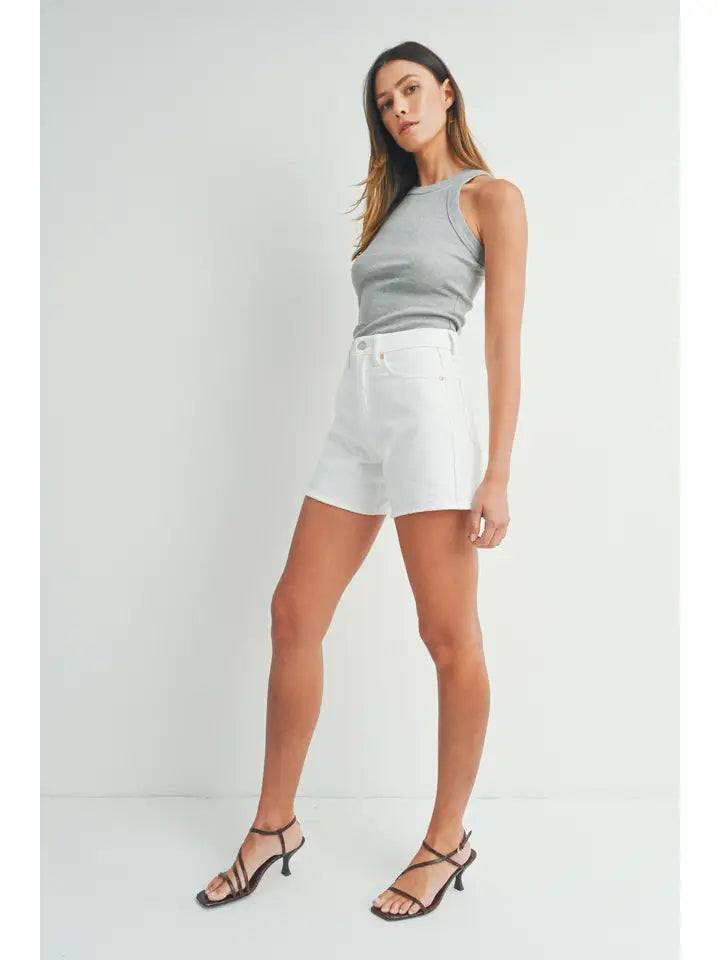 LONG LENGTH SHORT-WHITE