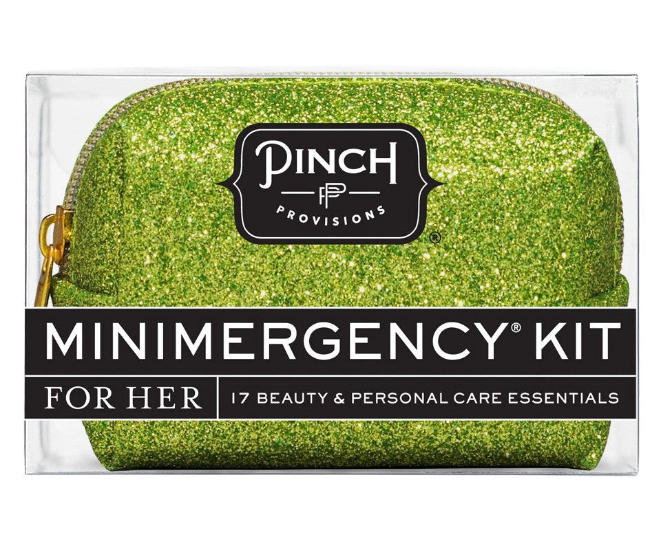 MINIMERGENCY KIT-CHARTREUSE GLITTER