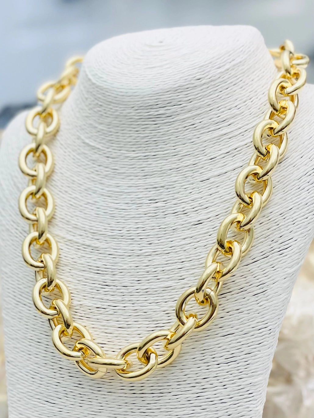 BAYSIDE CHAIN NECKLACE-GOLD
