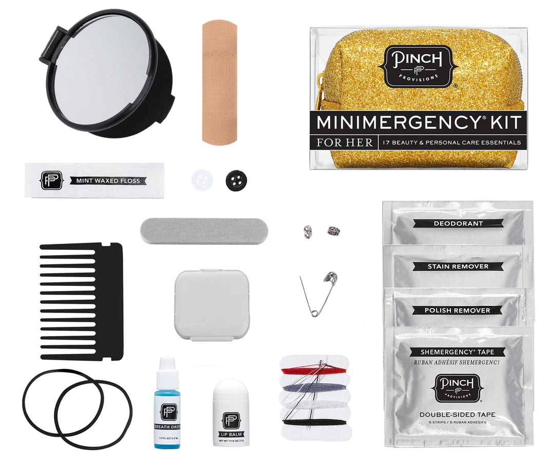 MINIMERGENCY KIT-GOLD GLITTER