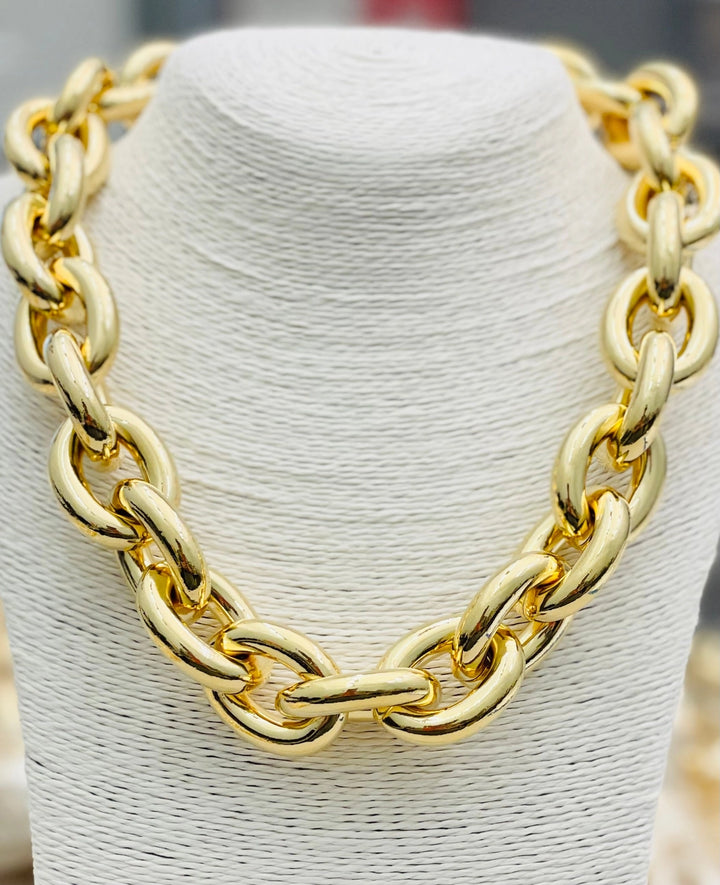 THE BIG DOG CHAIN NECKLACE-GOLD