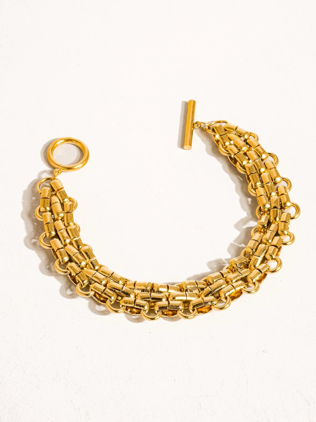 DONNI 18K BOLD WEAVE BRACELET