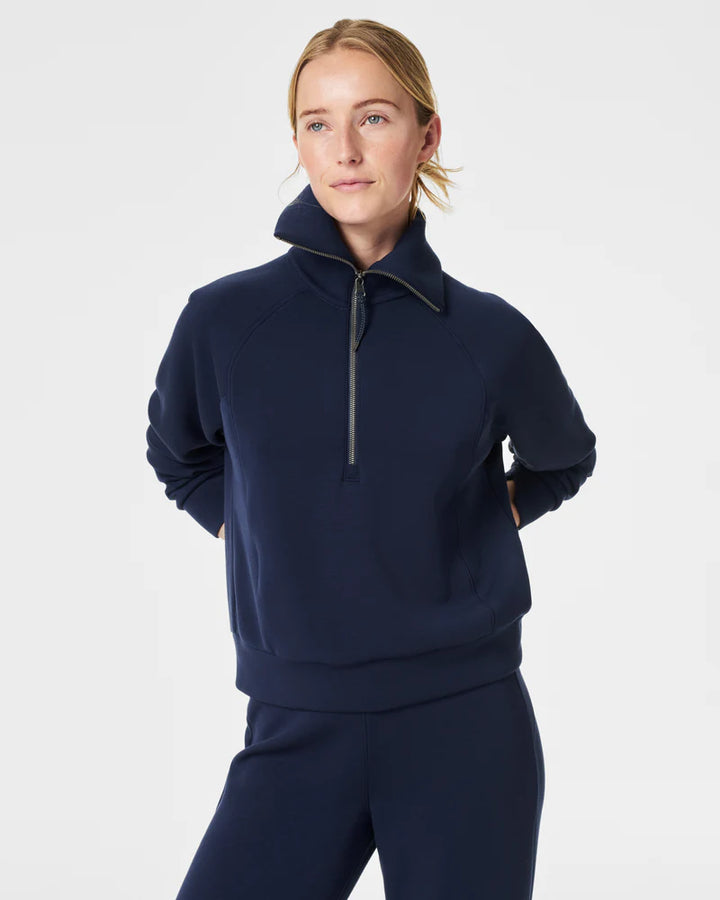 AIRESSENTIALS HALF ZIP-TIMELESS NAVY