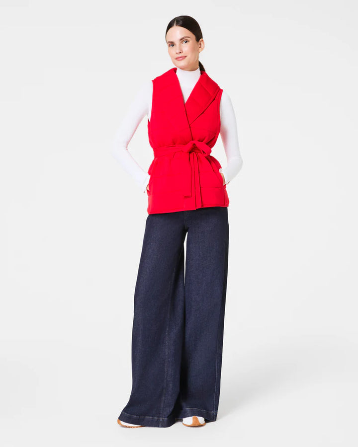 AIRESSENTIALS PUFFY VEST-SPANX RED