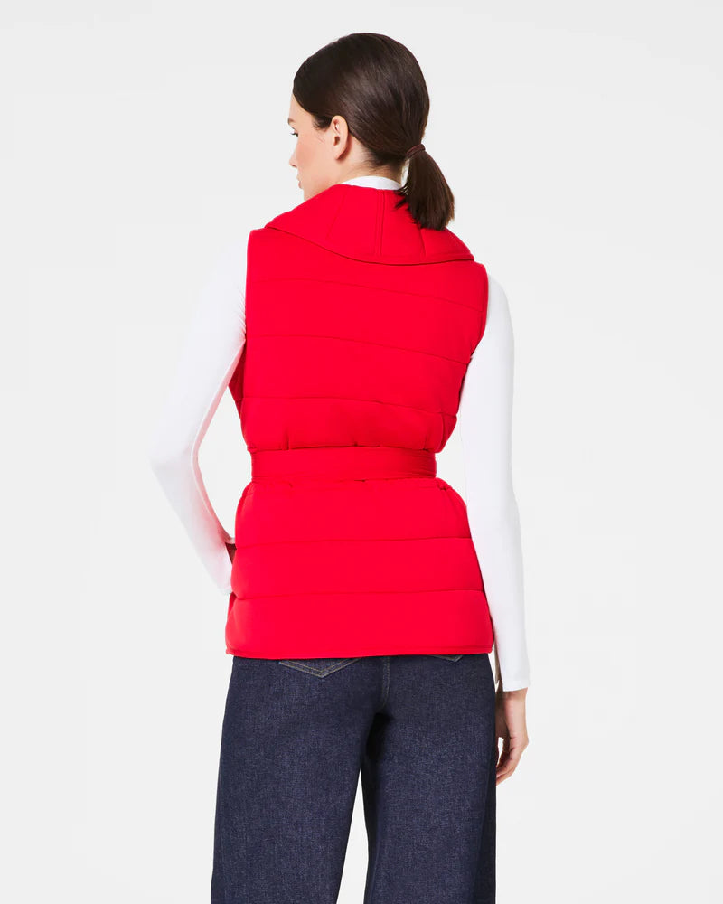 AIRESSENTIALS PUFFY VEST-SPANX RED