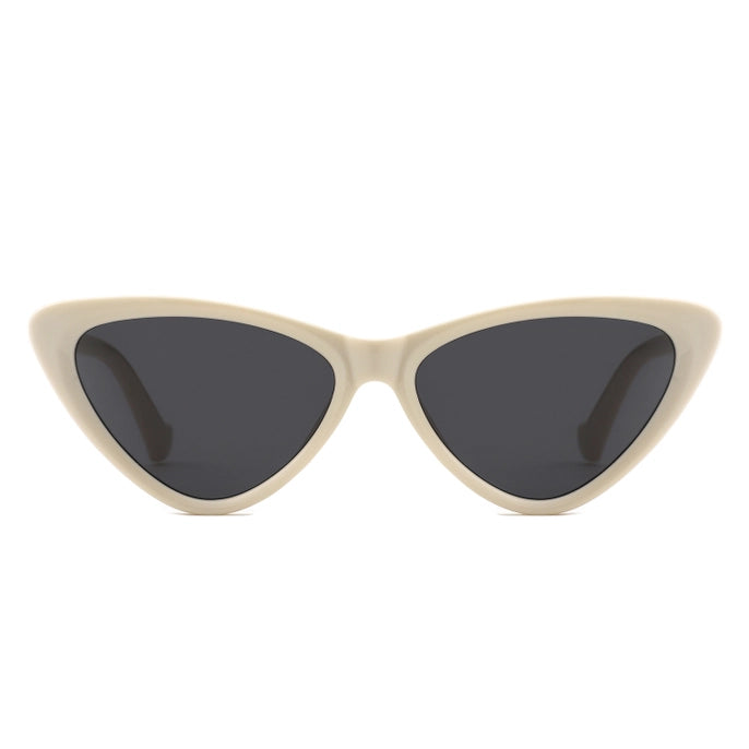 RETRO CAT EYE VINTAGE SUNGLASSES-CREAM