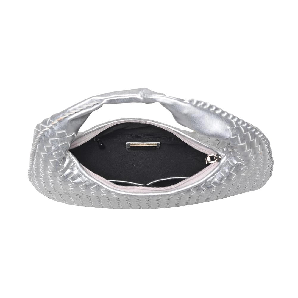 ADELA WOVEN HOBO-SILVER