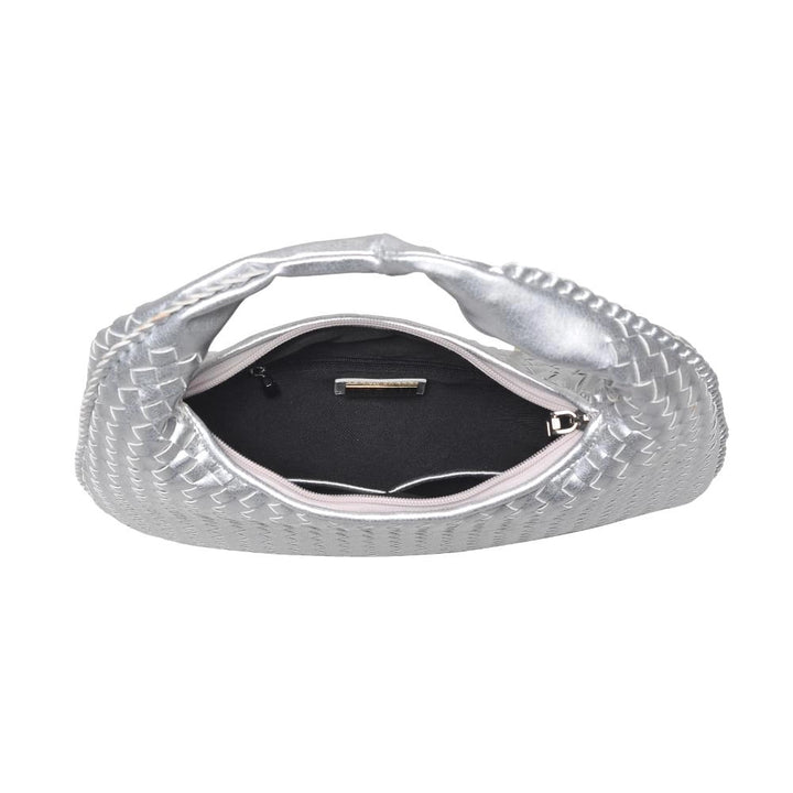 ADELA WOVEN HOBO-SILVER