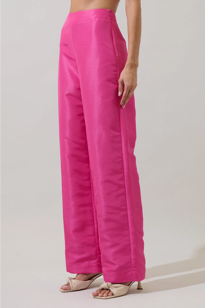 HESTIA WIDE LEG PANT-FUSCHIA