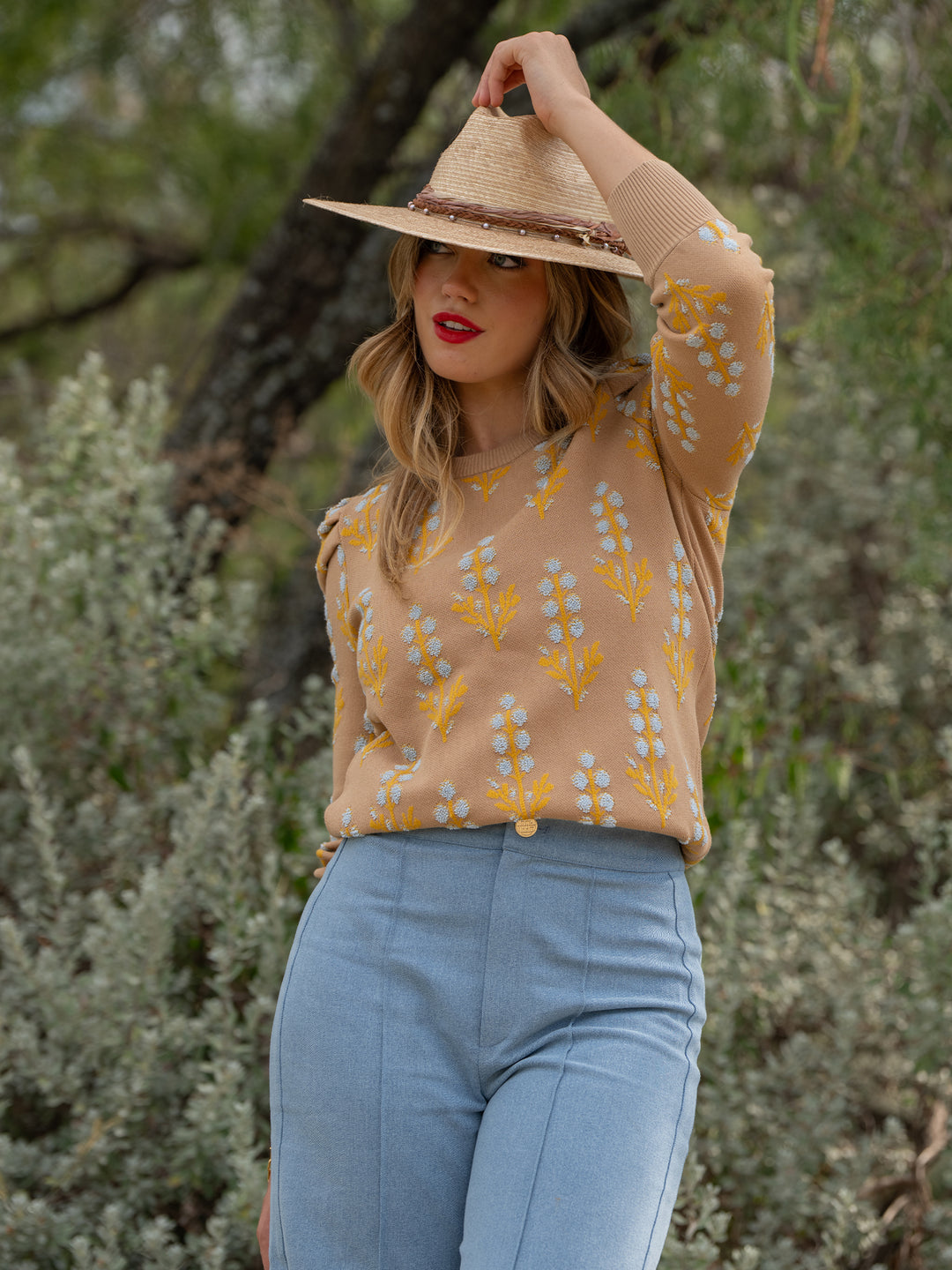 JULIA SWEATER-BLUEBONNET