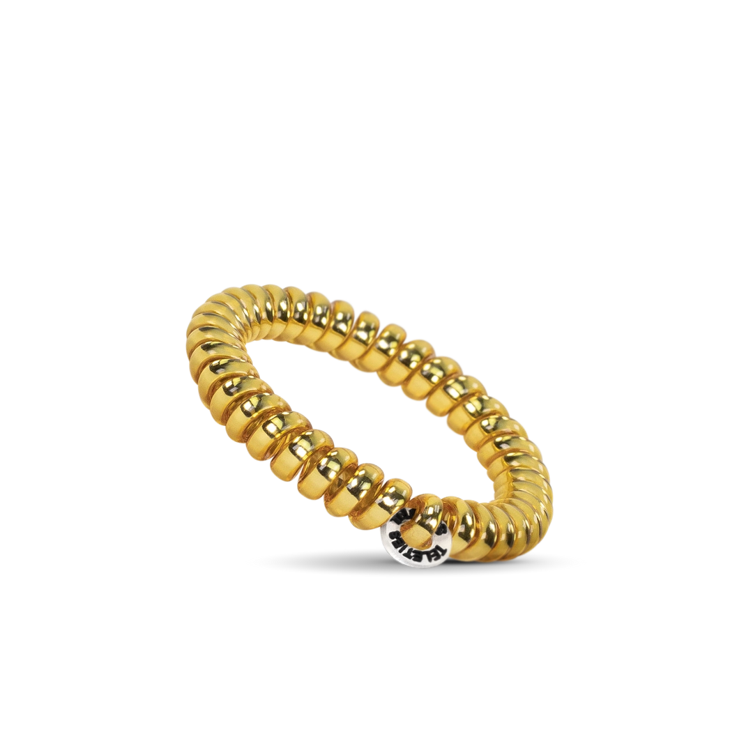 SMALL SPIRAL HAIR COILS-SUNSET GOLD