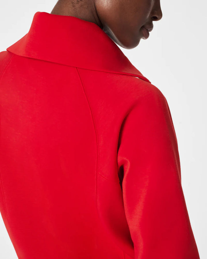 AIRESSENTIALS HALF ZIP-SPANX RED