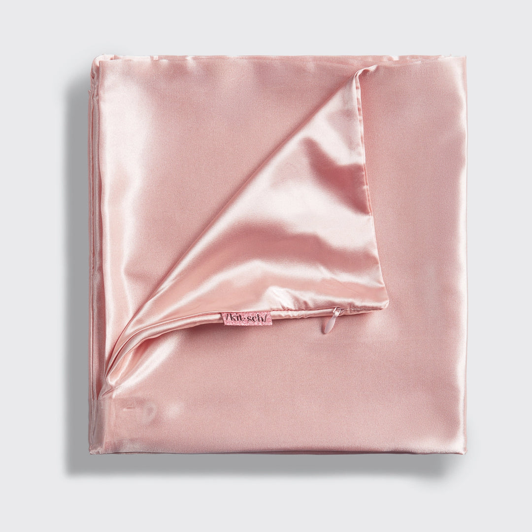 SATIN KING PILLOWCASE-BLUSH