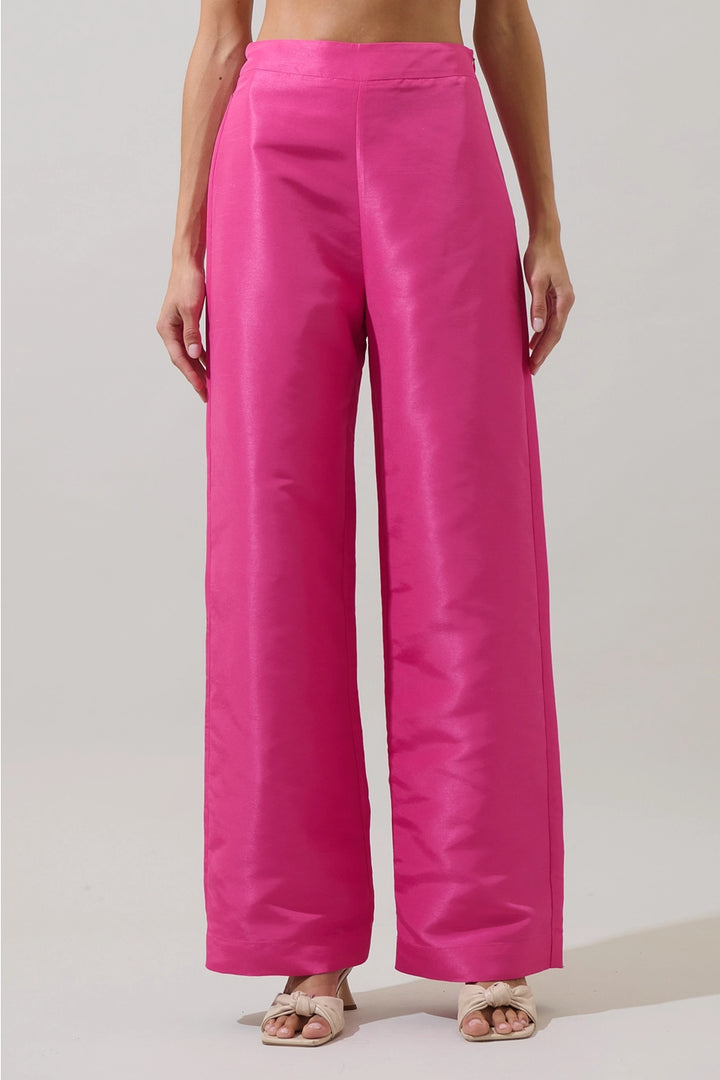 HESTIA WIDE LEG PANT-FUSCHIA