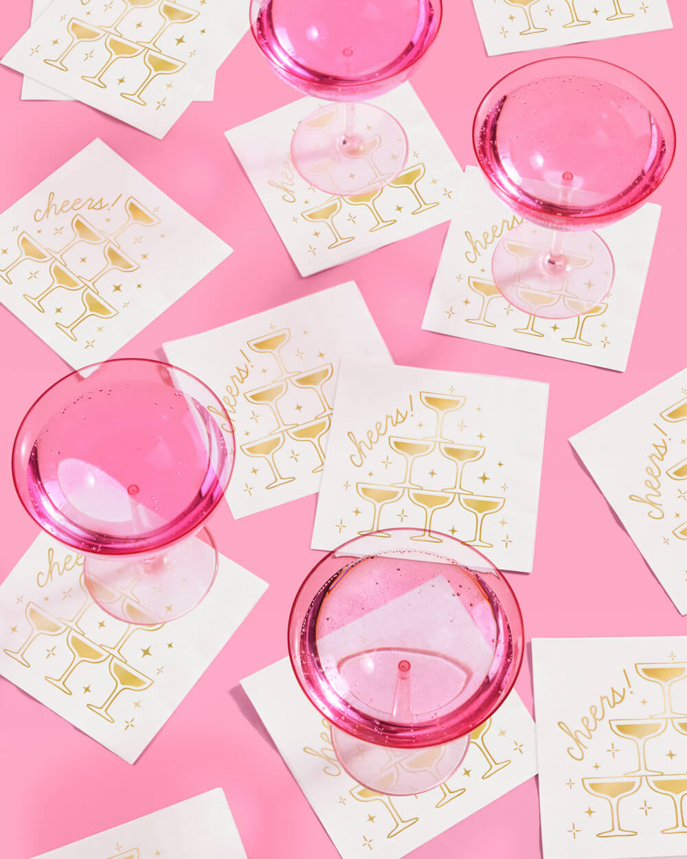 GOLD FOIL CHEERS NAPKINS