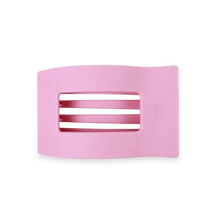 MEDIUM FLAT RECTANGLE HAIR CLIP-MERRY PINKMAS
