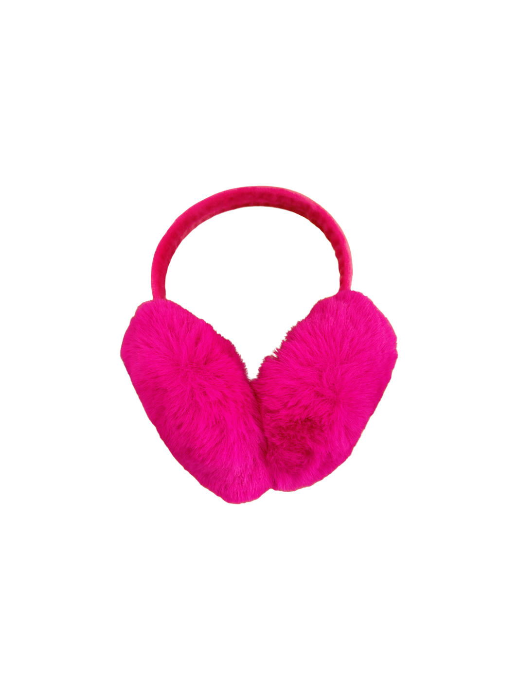 Pink fur earmuffs 