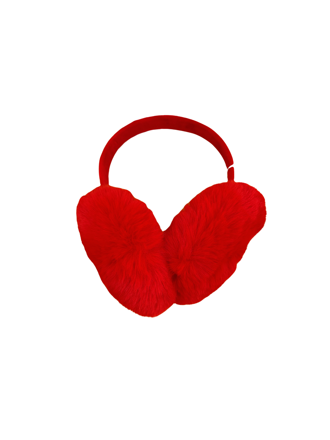 Red fur earmuffs 