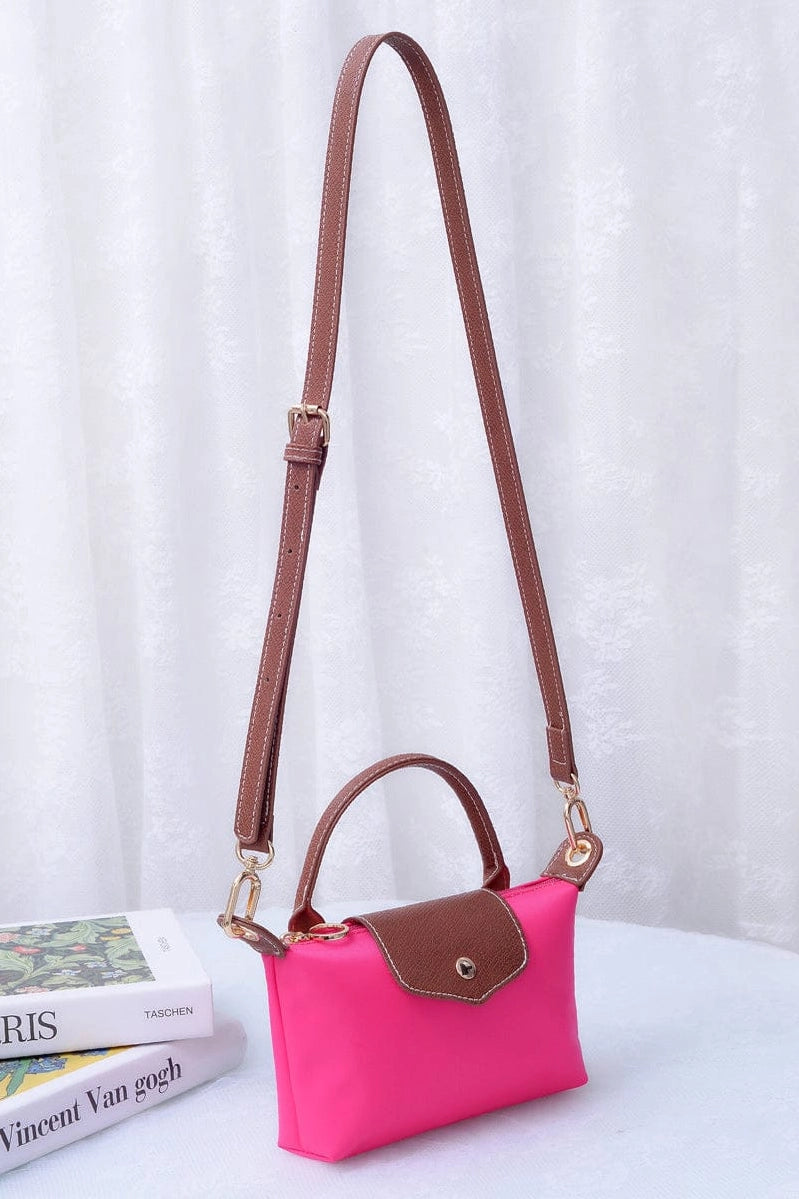 PENNY NYLON MINI CROSSBODY BAG-FUCHSIA