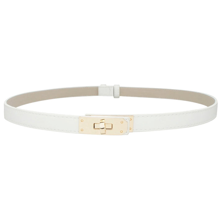TURLOCK ACCENT SKINNY BELT-WHITE