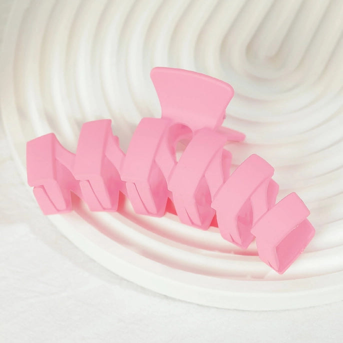 ZIGZAG HAIR CLAW-PINK