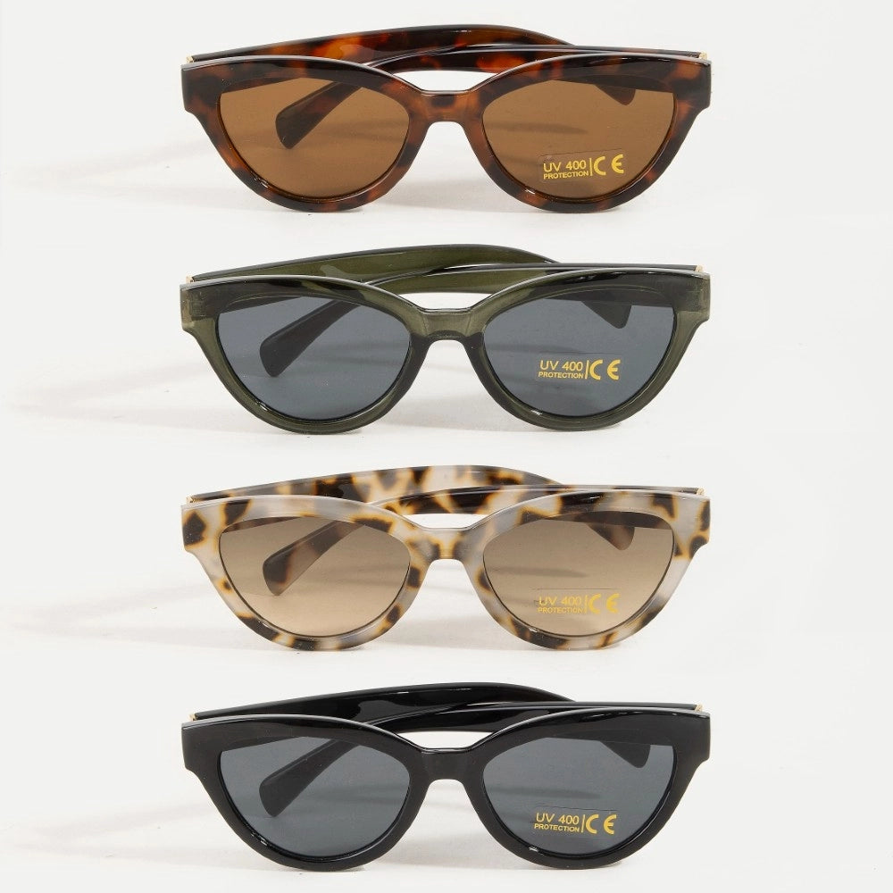 UV400 ACETATE  SUNGLASSES-BROWN TORTOISE