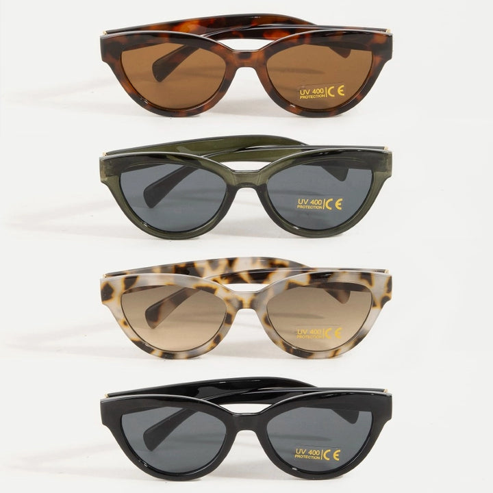 UV400 ACETATE  SUNGLASSES-BROWN TORTOISE