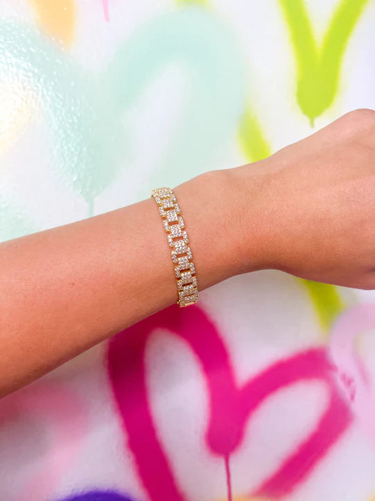 DYLAN STATEMENT BRACELET-GOLD