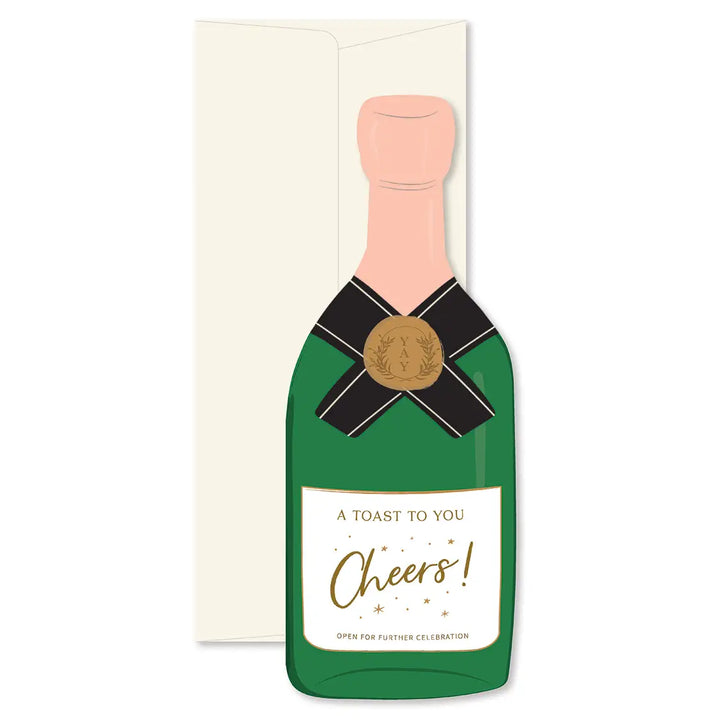 A TOAST TO YOU CHAMPAGNE CONGRATULATIONS GREETING CARD