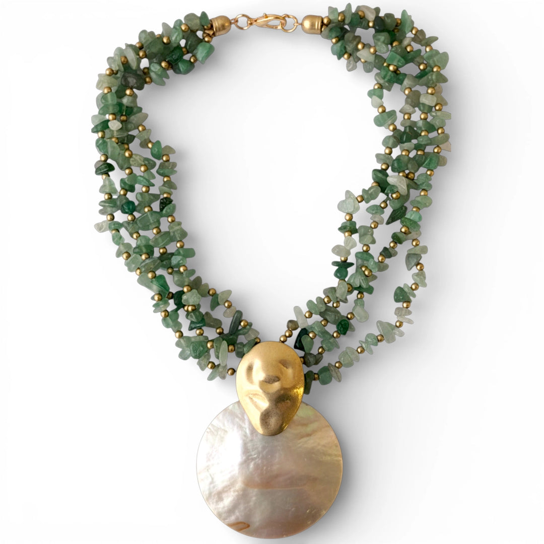 PACIFICA MOTHER OF PEARL SHELL NECKLACE