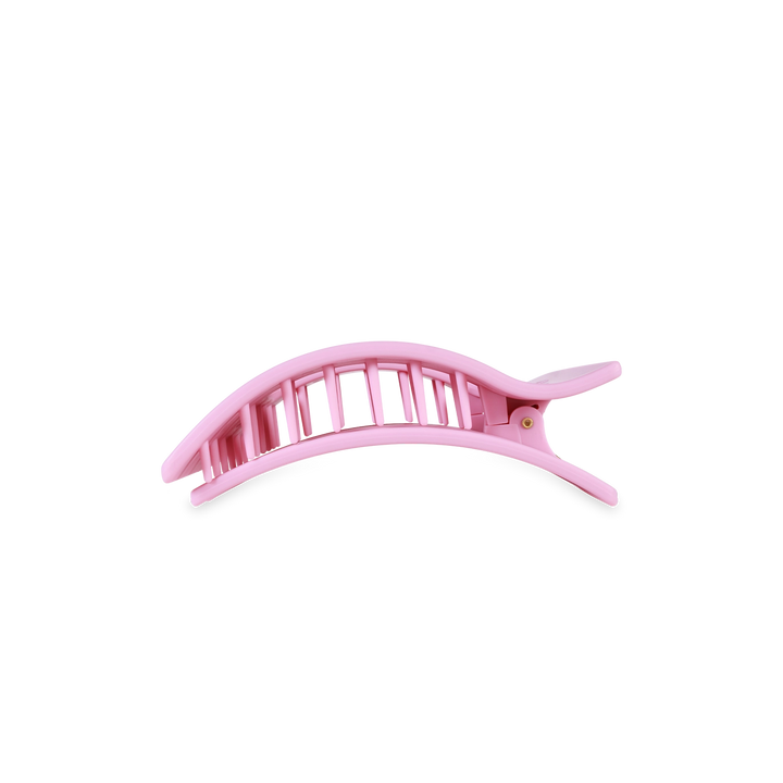 SMALL FLAT RECTANGLE HAIR CLIP-MERRY PINKMAS