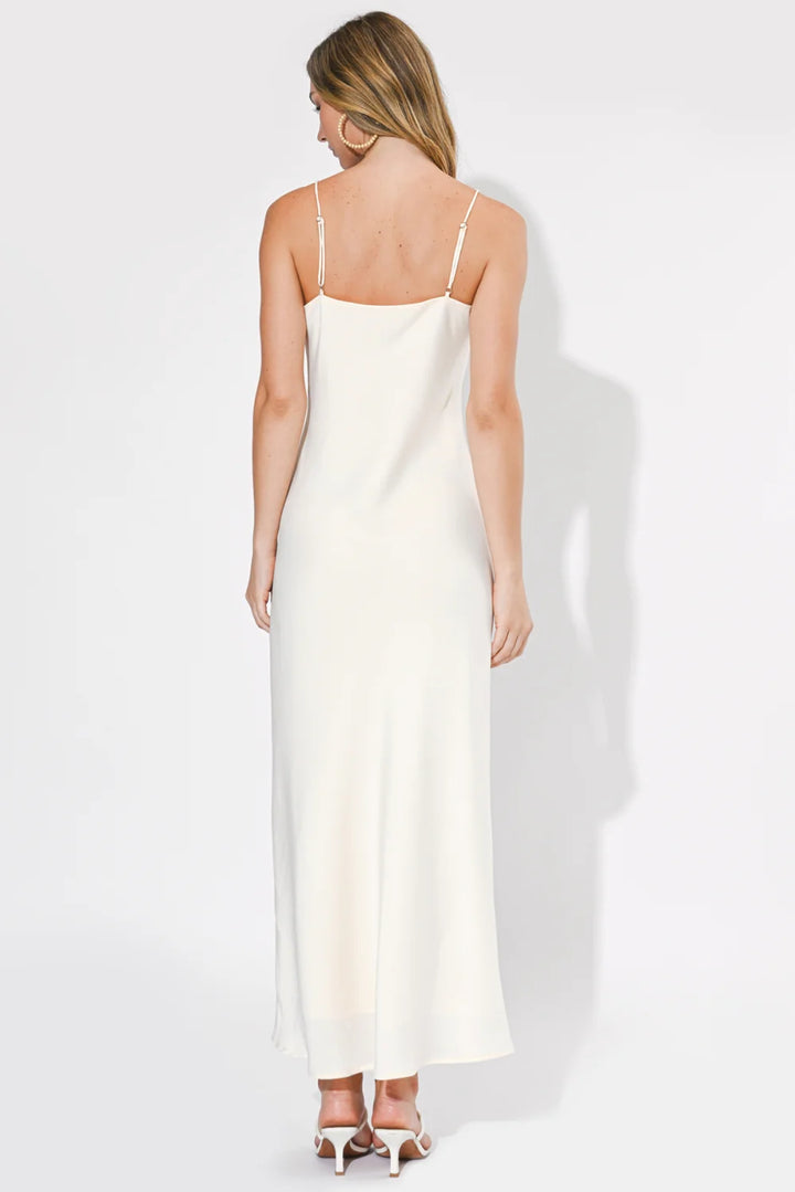 CORINNE SLIP MAXI DRESS-OFF WHITE